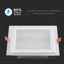 18W LED Panel Downlight Glass - Square 3000K