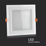 18W LED Panel Downlight Glass - Square  6400K