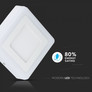 22W LED Surface Panel Downlight - Square 3000K              EMC+CR80