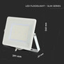 100W LED Floodlight SMD SAMSUNG CHIP G2 SLIM  White Body 4000K