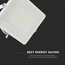100W LED Floodlight SMD SAMSUNG CHIP G2 SLIM  White Body 4000K