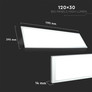 LED Panel 29W 1200x300mm A++ 120Lm/W 6400K incl Driver 6PCS/SET