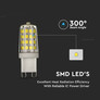 LED Крушка G9 3W 6500K SAMSUNG ЧИП SKU 21248 V-TAC