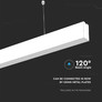 SKU 21602 LED Линейно Осветление SAMSUNG ЧИП - 40W Висящо Бяло Тяло 6400К 1200x35x67mm с марка V-TAC