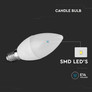 SKU 217263LED Bulb - 4.5W E14 Candle 3000K  3 PCS/Blister V-TAC