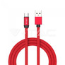 1 M Type C USB Cable Red  - Gold Series
