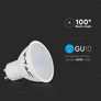 LED Spotlight - 4.5W GU10 SMD White Plastic Milky Cover 6400K 