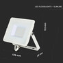 30W LED Floodlight SMD SAMSUNG CHIP G2 White Body 3000K