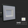 LED Прожектор 50W 6500K Е-Series Черно Тяло SKU 215960 V-TAC
