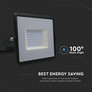 50W LED Floodlight SMD E-Series G2 Black Body 6500K