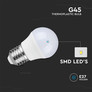 LED Крушка E27 4.5W 4500K G45 3PCS/PACK SKU 217363 V-TAC