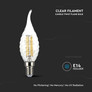 LED Bulb - 4W Filament  E14 Twist Candle Tail 3000K