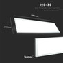 LED Panel 29W 1200x300mm A++ 4000K incl Driver