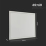 LED Панел 40W 600 x 600 mm 6500K Вкл. Драйвер SKU 216672 V-TAC