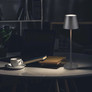 2W Led Table Lamp (4400mA Battery) IP54 Green Body 3000K