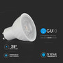 LED Spotlight SAMSUNG CHIP - GU10 6W  Ripple Plastic 38° Dimmable 3000K