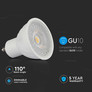 LED Крушка GU10 6W 4000K 110 градуса Димираща SAMSUNG ЧИП SKU 21199 V-TAC