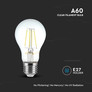 LED Крушка Е27 6W 4000К Филамент A60 SKU 214303 V-TAC