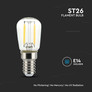 LED Крушка E14 2W 3000K Филамент ST26 SKU 214444 V-TAC