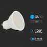 LED Крушка GU10 10W 3000K SAMSUNG ЧИП SKU 21878 V-TAC