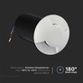 LED Осветление За Стъпала 1W 6500K Двупосочно Бяло Тяло SKU 211467 V-TAC