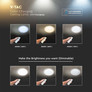 36W-72W-36W LED Domelight With Remote Control Color Changing Dimmable Starry Cover