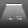 LED Влагозащитено Тяло с Авариино Захранване 48W 4000K 1500мм 120LM/W Стоманен Клип SKU 2120221 V-TAC
