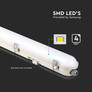 LED Влагозащитено Тяло с Авариино Захранване 36W 6400K 1200мм 120LM/W Стоманен Клип SKU 2120222 V-TAC