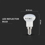 LED Крушка E14 3W 6400K SAMSUNG ЧИП R39 SKU 21212 V-TAC