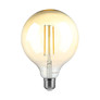LED Bulb - 8W  Filament E27 G125 Amber Dimmable 2200K
