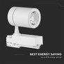 LED Прожектор 35W 6500K Релсов Монтаж Бяло Тяло SKU 211257 V-TAC