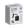 Аплик за стена за Спалня 3W 3000К С Ключ и USB Бяла SKU 211487 V-TAC