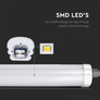LED Влагозащитено тяло 24W 4000K 1200mm 160 лумена на ват SKU 216485 V-TAC