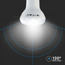 LED Bulb - SAMSUNG CHIP 8.5W E27 R63 Plastic 4000K