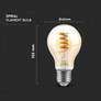 LED Bulb - 4W E27 Filament A60 Amber 1800K