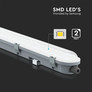 LED Waterproof Fitting M-SERIES 600mm 18W 4000K Milky Cover 120LM/W