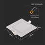 6W LED Premium Panel Downlight - Square 6400K