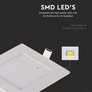 6W LED Premium Panel Downlight - Square 6400K