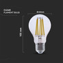 LED Bulb - 4W E27 Filament A60 Clear Cover 3000K