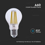 LED Bulb - 4W E27 Filament A60 Clear Cover 4000K