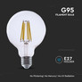 LED Bulb - 4W Filament E27 G95 Clear Cover 4000K