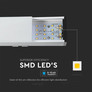 LED Linear Light SAMSUNG CHIP - 40W Hanging Suspension White Body 4000K 1200x50x65mm