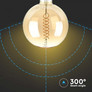 LED Bulb - 8W Filament E27 G200 Dimmable 1800K