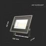 20W LED Floodlight SMD Black Body 3000K
