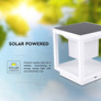 LED Solar Pillar White Body 3000K
