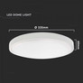 18W LED Dome Light Round Microwave Sensor White Frame 4000K IP44