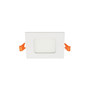 LED SQUARE PANEL SLIM RECESSED LENA-SX 120x120x20mm 6W 564Lm 3000K (WARM WHITE) WHITE