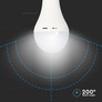LED Bulb - 9W E27 A70  Plastic Emergency Lamp 4000K