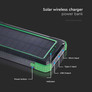Външна Батерия Солар Безжично Зареждане Черна 10000mAh SKU 7835 V-TAC