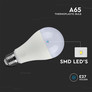 LED Крушка E27 17W 6400K A65 Термо Пластик SKU 214458 V-TAC